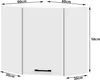 Szafka kuchenna wisząca OLIWIA Biała 2 półki 58x60x30 cm Podgląd zdjęcia produktu 4