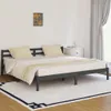 The Living Store Massivholzbett Kiefer 200x200 cm Grau Produktbild-Vorschau 2