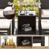 COSTWAY 5er Set Rattan Möbel Balkonset Gartenmöbel mit Produktbild-Vorschau 4