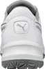 The back view of a white Puma safety shoe. Produktbild-Vorschau