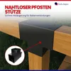 GeZu Impex Pfostenecke 3 Balken T-Model 121 x 121 mm Produktbild-Vorschau 3