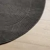 vidaXL Teppich IZA Kurzflor Skandi-Stil Anthrazit Ø 80 cm Produktbild-Vorschau 4