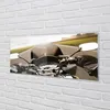 Glasbilder 125x50 Wandkunst Motorrad-Straße Himmel oben Produktbild-Vorschau 2