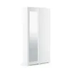 A white wardrobe with a mirrored door, shown against a white background. Produktbild-Vorschau