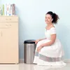 Homcom HOMCOM Edelstahl-Automatenmülleimer IR-Sensor Produktbild-Vorschau 5
