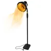 A black infrared patio heater on a stand, with orange heat waves emanating from the heater head. Anteprima dell’immagine prodotto