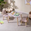 COSTWAY Tavolo per bambini con 2 sedie, set da pranzo per Anteprima dell’immagine prodotto 9