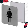 KOTARBAU® Panneau WC 7 x 7 cm Acier inoxydable Panneau Voir les images du produit 7