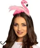A woman wearing a flamingo headband. Náhled obrázku produktu
