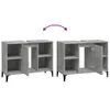Waschbeckenunterschrank Betongrau 80x33x60 cm Holzwerkstoff Produktbild-Vorschau 10