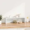 vidaXL Kuchynský regál stohovateľný biely 60x15x16 cm Náhľad obrázku produktu 1