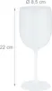 Relaxdays Bicchieri da vino in plastica, set da 6, Anteprima dell’immagine prodotto 4