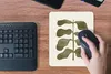 MuchoWow® Mauspad Mousepad Pflanze - Grün - Pastell - Blume Produktbild-Vorschau 4