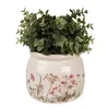 Clayre & Eef Kvetináč Ø 16x13 cm Béžová Ružová Keramické Náhľad obrázku produktu 2