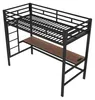 Metall-Hochbett 90x200 cm mit Schreibtisch & Produktbild-Vorschau 13