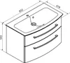 FACKELMANN B.STYLE Badmöbel Set 2 Teile / Gussmarmor Produktbild-Vorschau 6