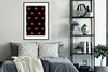 MuchoWow® MuchoWow® Gerahmtes Poster Lippen - Rot - Muster Produktbild-Vorschau 2