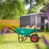 Kolečko 100l, 250kg, s pneumatikami, zelené Náhled obrázku produktu 4