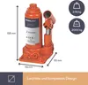 Perel Hydraulischer Flaschenheber, 2 t, Stahl, Hubhöhe Produktbild-Vorschau 8