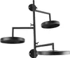 Fenster drehende Pflanze Stand Regal Indoor schwarz Produktbild-Vorschau 3