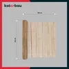 A rolled-up bamboo privacy screen with dimensions indicated. Podgląd zdjęcia produktu