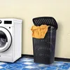 Rattan Wäschekorb 65 Liter mit Klappdeckel - Farbe: Produktbild-Vorschau 5