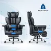 Bürostuhl mit Fußstütze - Ergonomischer Schreibtischstuhl Produktbild-Vorschau 3