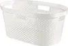 Curver INFINITY Wäschekorb mit Lochmuster, 40 l,  Weiß Produktbild-Vorschau 1