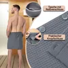 Saunakilt Herren, 100% Baumwolle, grau, 50/120 cm, Produktbild-Vorschau 5