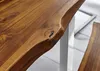 Esszimmertisch 140x80 cm Esra, echte Baumkante, massiver & Produktbild-Vorschau 8