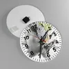 Wanduhr - Rund - Glasuhr - Frau Abstraktion - 40x40cm - Produktbild-Vorschau 2