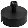 A black umbrella base stand with a central pole holder. Produktbild-Vorschau