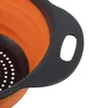 Ruhhy 23253 Opvouwbare siliconen zeef, 24 cm, oranje-grijs Productafbeelding-voorbeeld 11