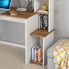 HOMIDEA Olivia Computertisch - Schreibstisch mit Ablagen im Produktbild-Vorschau 4