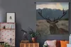 MuchoWow® Wandteppich Wandbehang Hirsch - Wiese - Geweih Produktbild-Vorschau 6