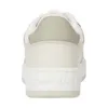 The back view of a pair of beige and white sneakers. Náhled obrázku produktu