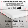 MOTIVENA Aspen Boxspringbett 160x200 Grau Samt (Jasmine Produktbild-Vorschau 6