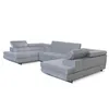 U-Form Ecksofa Magnum U Hellgrau mit Schlaffunktion und 2 Produktbild-Vorschau 11