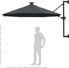 vidaXL Ombrellone da parete con LED 300 cm antracite Anteprima dell’immagine prodotto 28