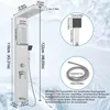 A diagram showing the dimensions of a shower panel system. Náhled obrázku produktu