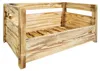 Hundebett aus Massivholz 90x57x45 cm – Braun, Natur oder Produktbild-Vorschau 5