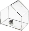 Spendenbox Haus Acryl, 13,8 x 9 x 12,5 cm, HMF 46911 Produktbild-Vorschau 1