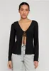 Urban Classics Cardigan Damen Ladies Mesh Cardigan schwarz Produktbild-Vorschau 3