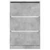 vidaXL Szafka na buty betonowa szara 80x21x125,5 cm Podgląd zdjęcia produktu 4