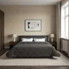 vidaXL: Manta de edredón para cama, acolchada, color gris Vista previa de la imagen del producto 4
