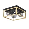 Deckenleuchte ‘Widnes’ 4 x G9 Metall Glas Schwarz / Produktbild-Vorschau 3
