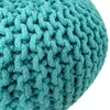 Sitzhocker Pouf SET 2 Stück Ø 55 cm H 37 cm Strickhocker Produktbild-Vorschau 4