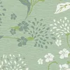 Vliestapete mit floralem Pusteblumen-Muster – Grün, Weiß Produktbild-Vorschau 7