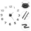vidaXL 3D-Wanduhr Modernes Design 100 cm XXL Schwarz Produktbild-Vorschau 1