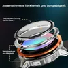 An exploded view diagram of a smartwatch, highlighting its internal components and materials. Produktbild-Vorschau